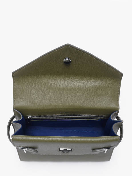 Cross Body Tas M Emilie Grainé Leder Le tanneur Groen emily TEMI1014 ander zicht 2